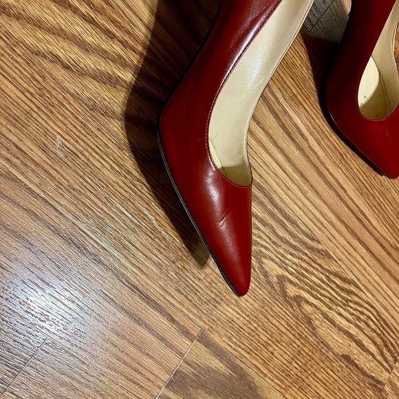 Prada Leather Pointed-Toe Pumps · 3 inch heel - Picture 4 of 16